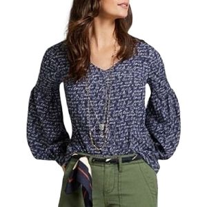 Cabi Women's Navy Blue Printed Top